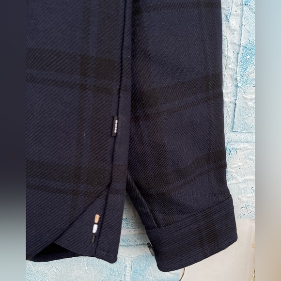 BOSS Owen Shadow Check Button-Up Overshirt size large - Picture 7 of 17